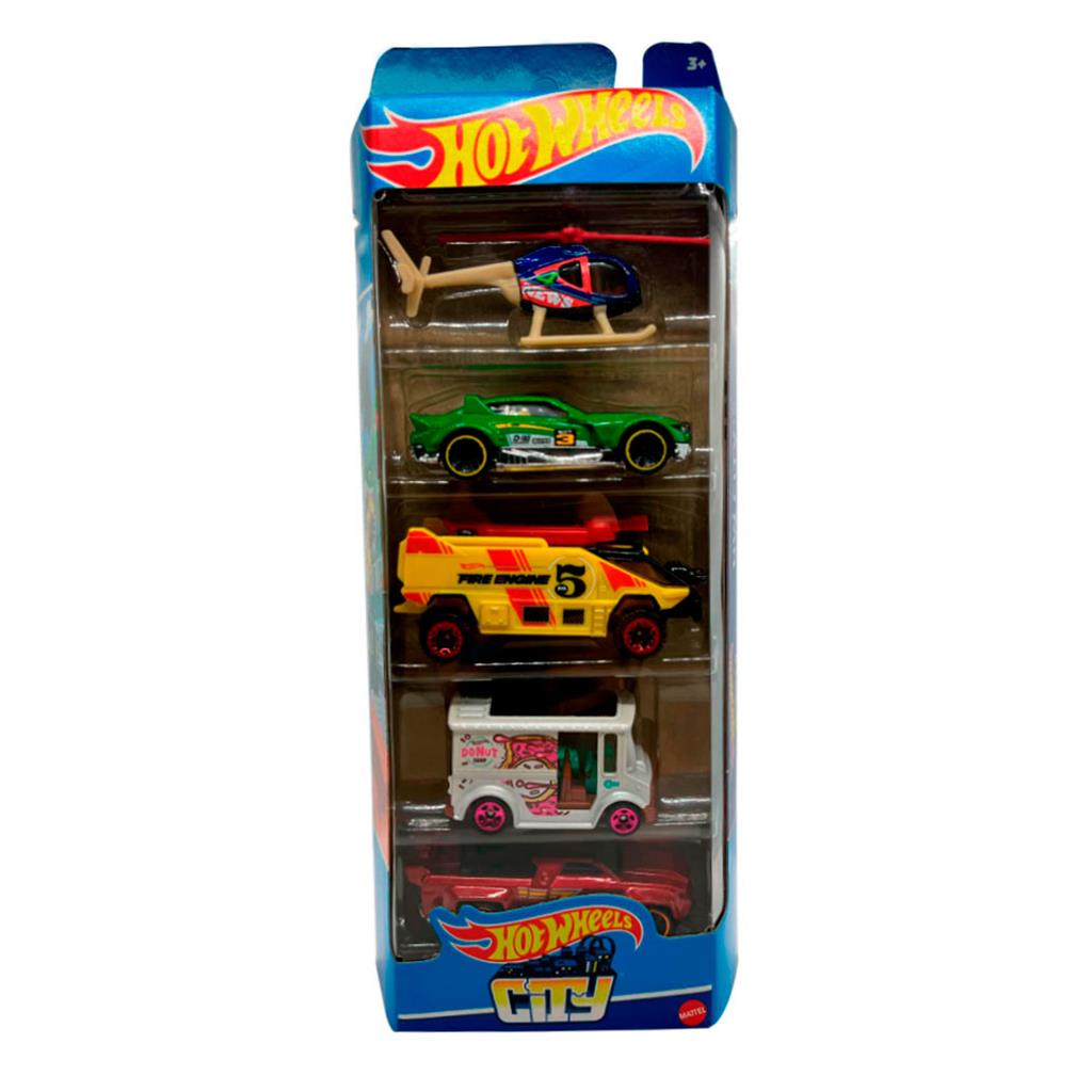 Conjunto 5 Carrinhos Hot Wheels City Donuts Mattel Shopee Brasil