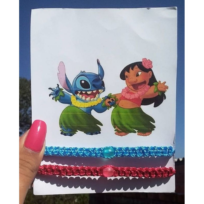 Par De Pulseiras Lilo Stitch Shopee Brasil