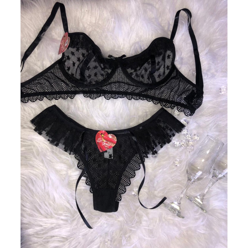 Conjunto Lingerie Aro Sem Bojo Luxo E Conforto Shopee Brasil