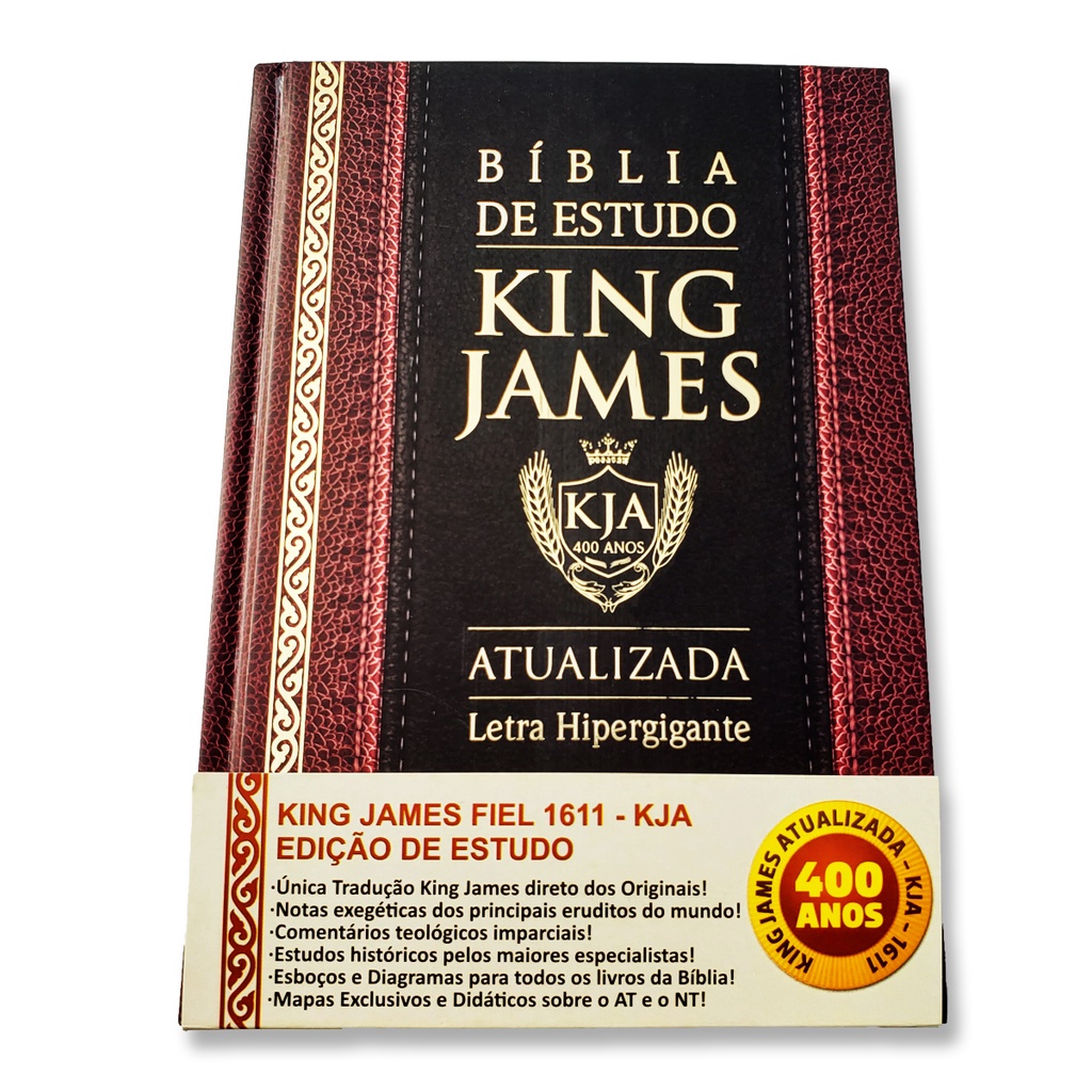 Biblia De Estudo King James Luxo Atualizada Hipergigante Shopee Brasil