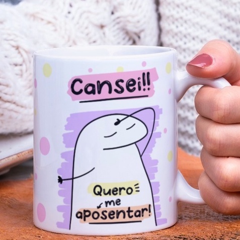 Caneca Porcelana Cansei Quero Me Aposentar Presente Anivers Rio Flork