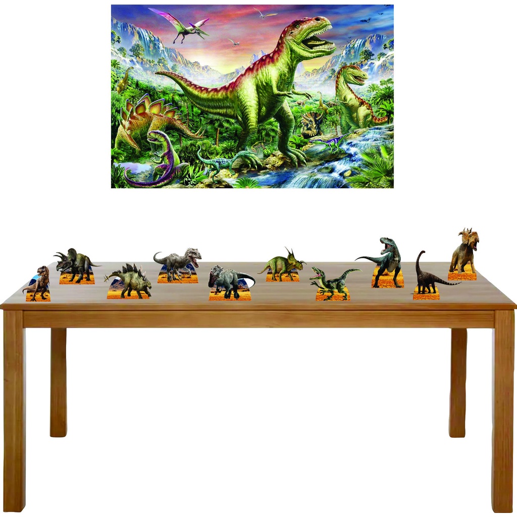 Kit Totens Display Dinossauro Rex Display Para Mesa Painel Shopee