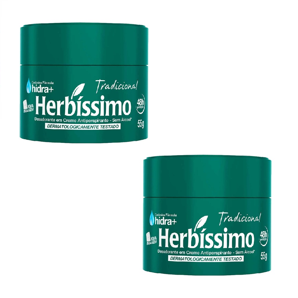 Kit Herbissimo Desodorante Creme Antitranspirante Tradicional G