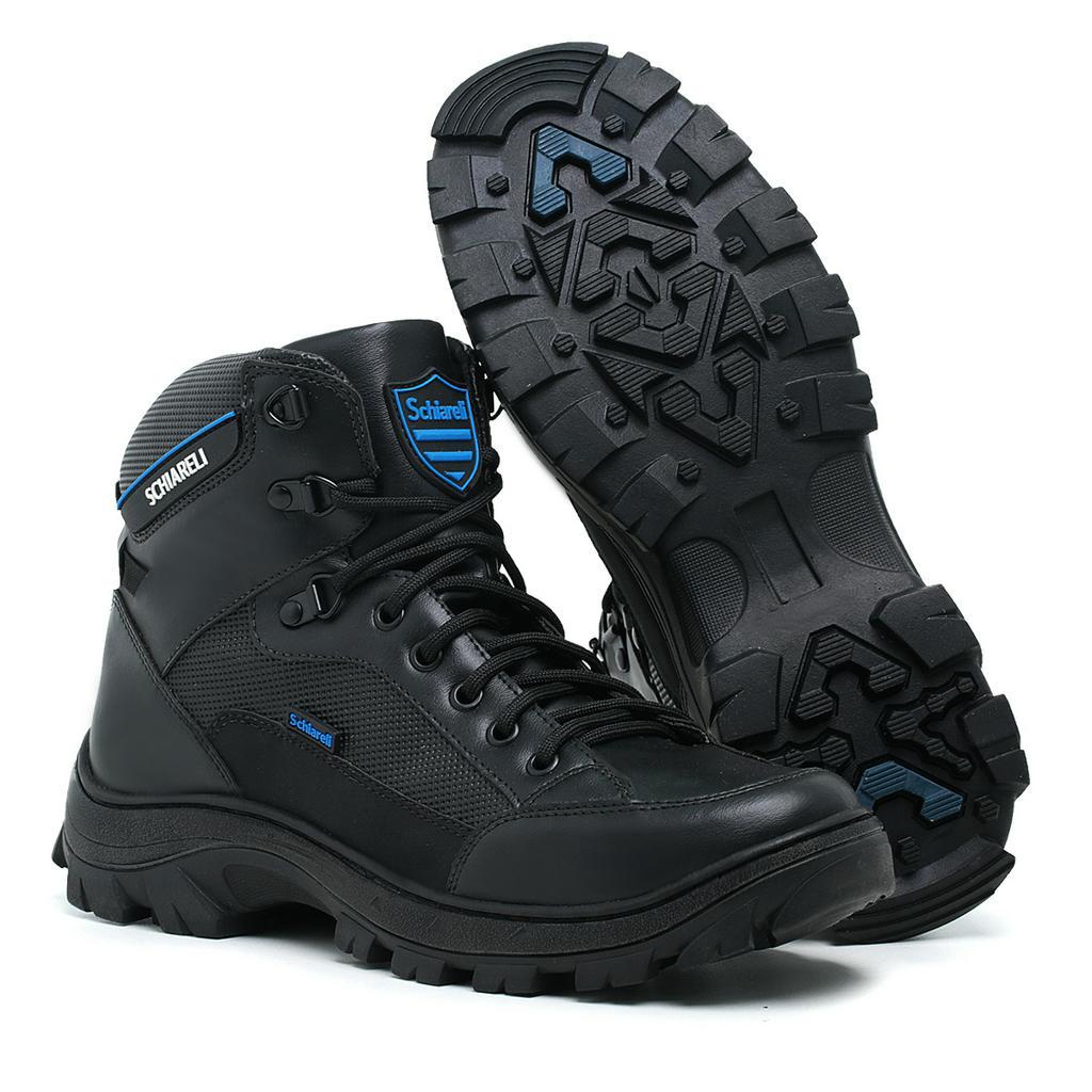 Bota Masculina Preto Botinha Adventure Coturno Masculino Solado De