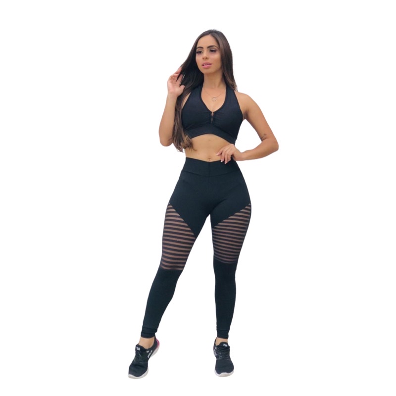 Conjunto Cal A Legging Fitness Suplex Academia E Treino Coz Alto