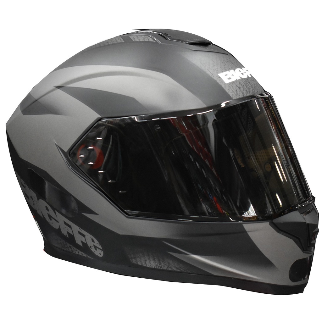 Capacete Bieffe B Flat Preto Fosco Grafite Viseira Fume Shopee Brasil