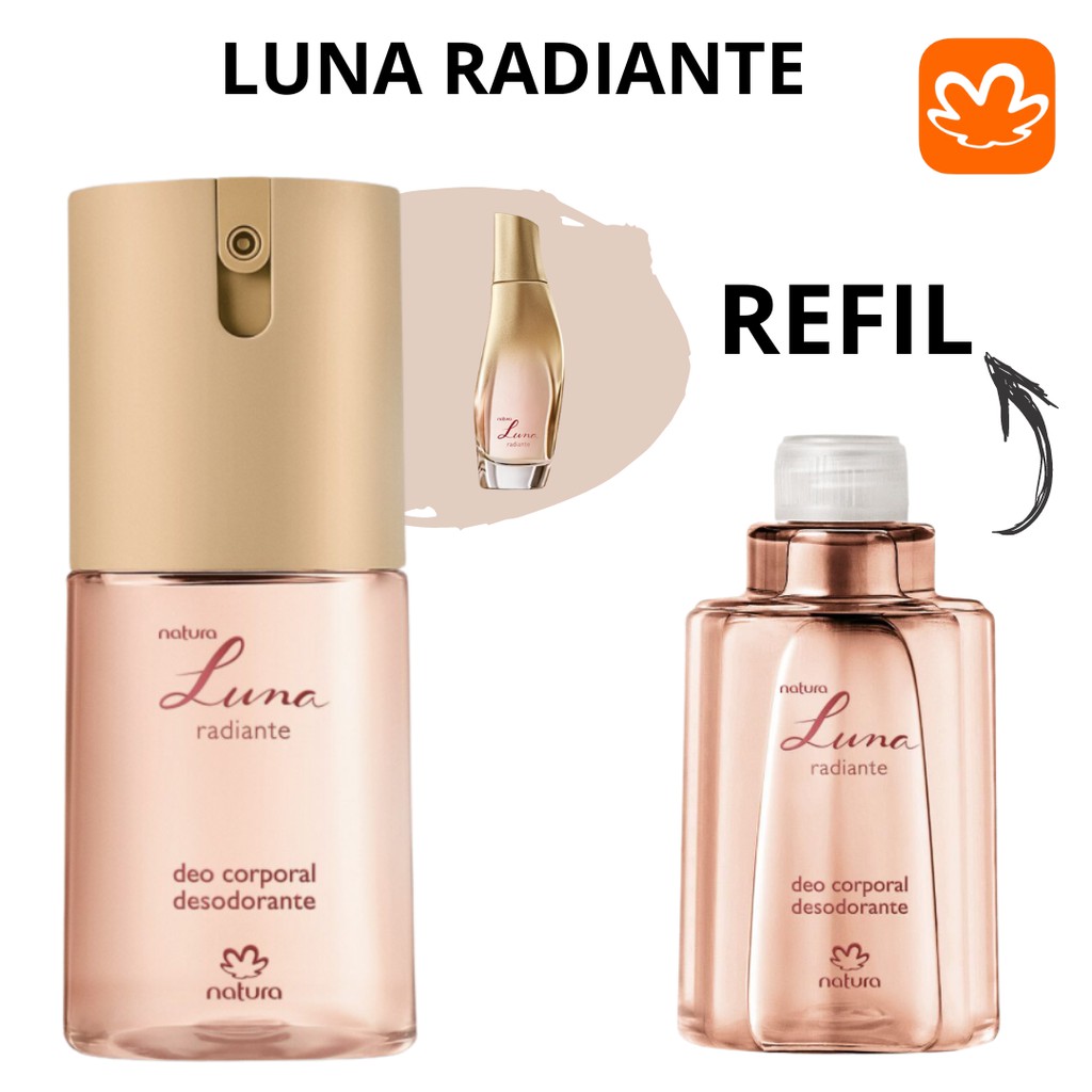 Perfume OU Refil Desodorante Corporal Luna Radiante 100ml Natura