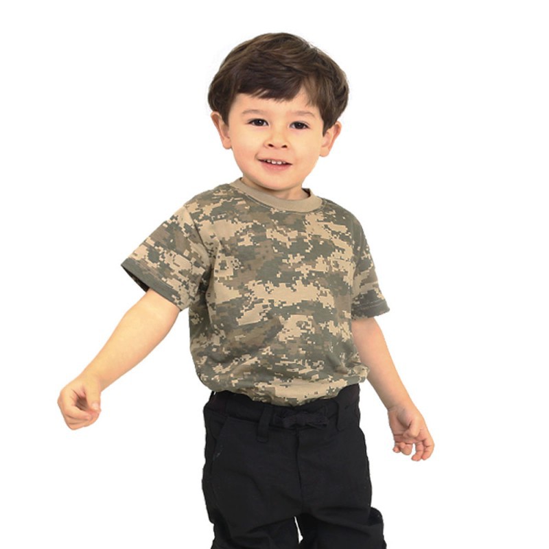 Camiseta Infantil Camuflada Digital Areia Shopee Brasil