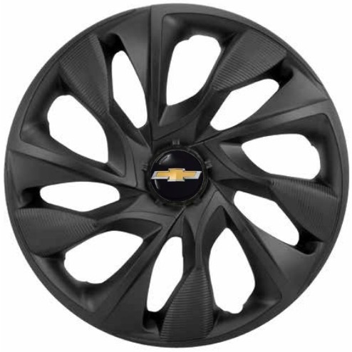 Jogo 4 Calotas Aro 14 DS4 Black Fosco GM Chevrolet Celta Corsa Classic