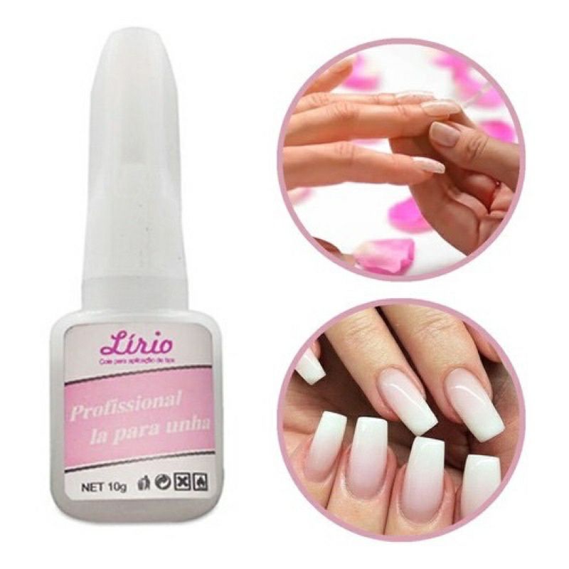 Cola Pincel Lirio Profissional Porcelana Tips Posti A Acrigel Shopee