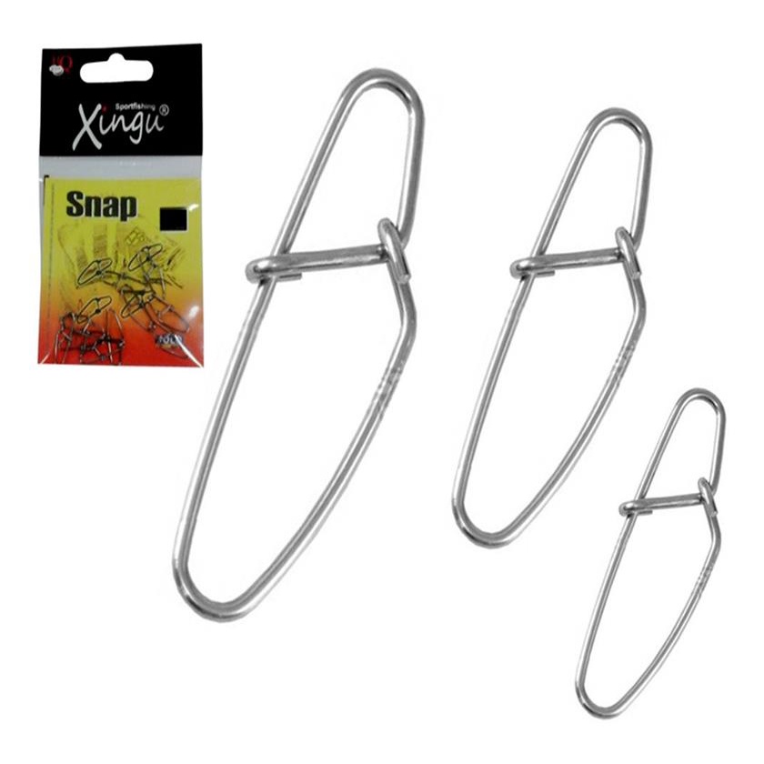 Snap Engate Rapido Pesca Xingu Aco Inox Cartela 10 Unidades Varias