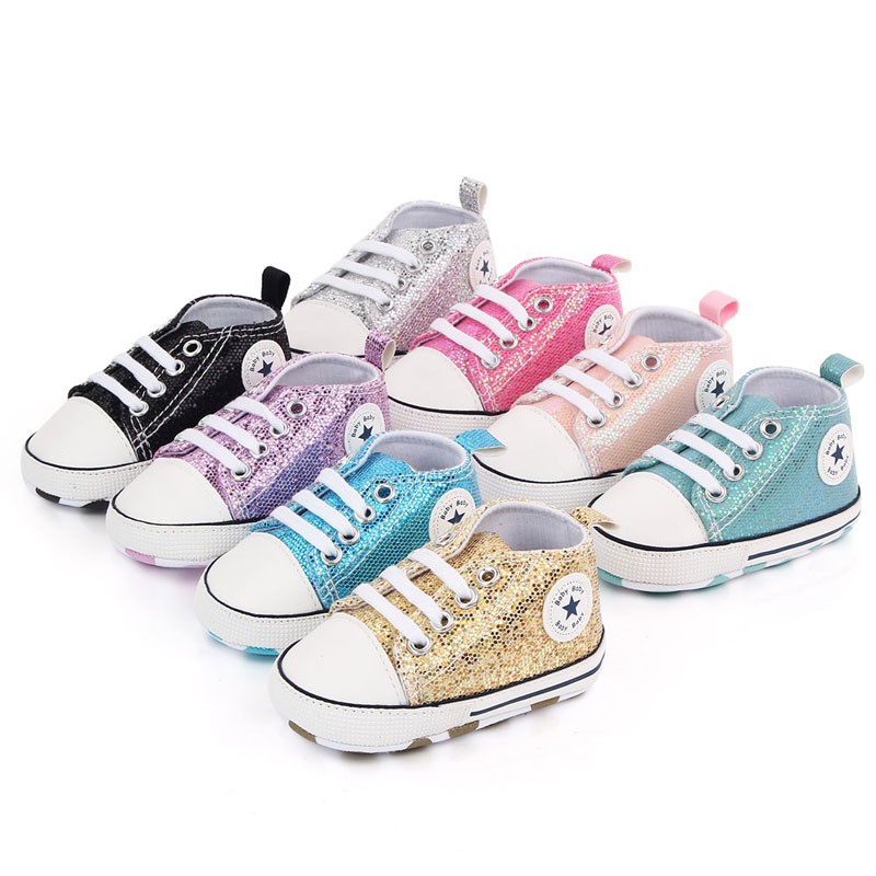 MYBABY Bebê Meninas Meninos Moda Sapatos De Lona Criança Sola Macia