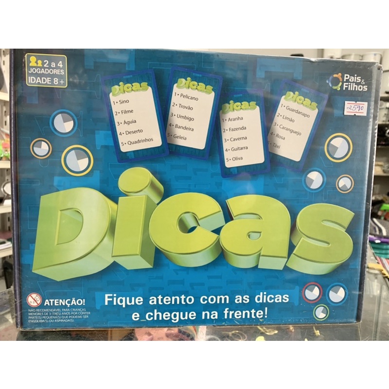 Jogo De Tabuleiro Dicas Adivinhe As Palavras Shopee Brasil