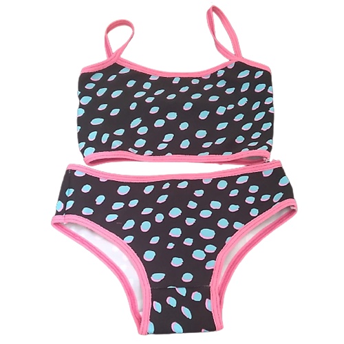 Conjunto Lingerie Infantil Em Suplex Dia A Dia E Biquine Shopee Brasil