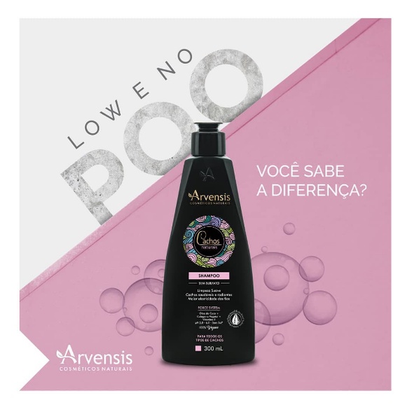 Shampoo Arvensis Cachos Naturais Vegano Sem Sulfato 300 Ml Shopee Brasil