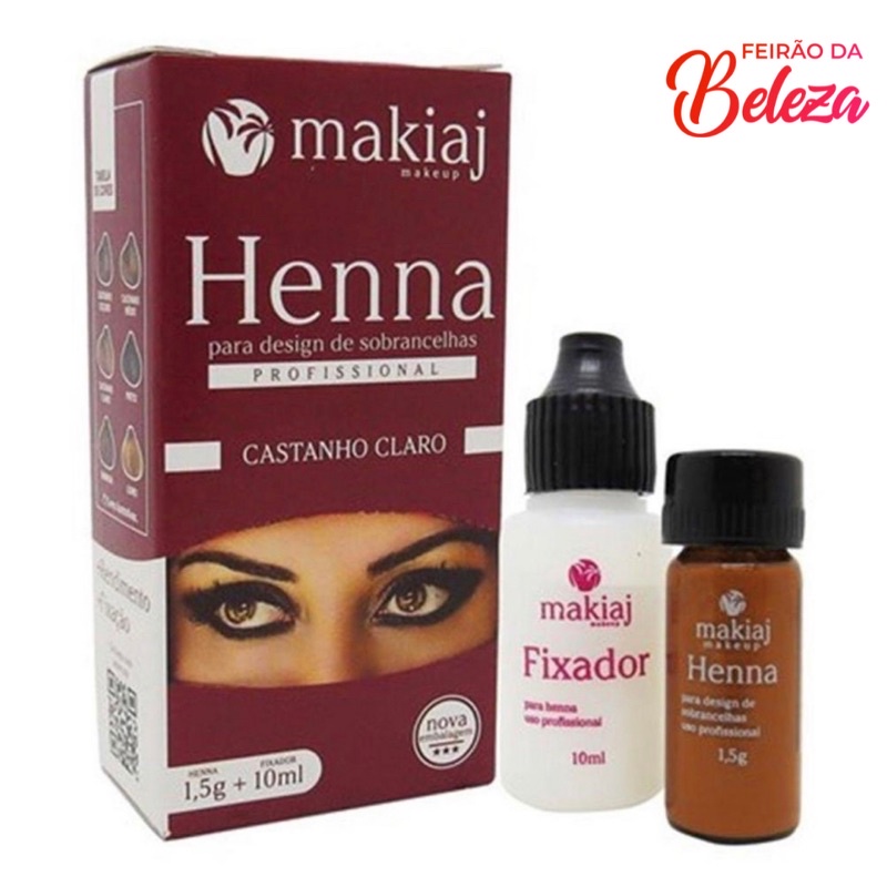 Henna Rena Para Sobrancelha Makiaj Cores Designer De Sobrancelha