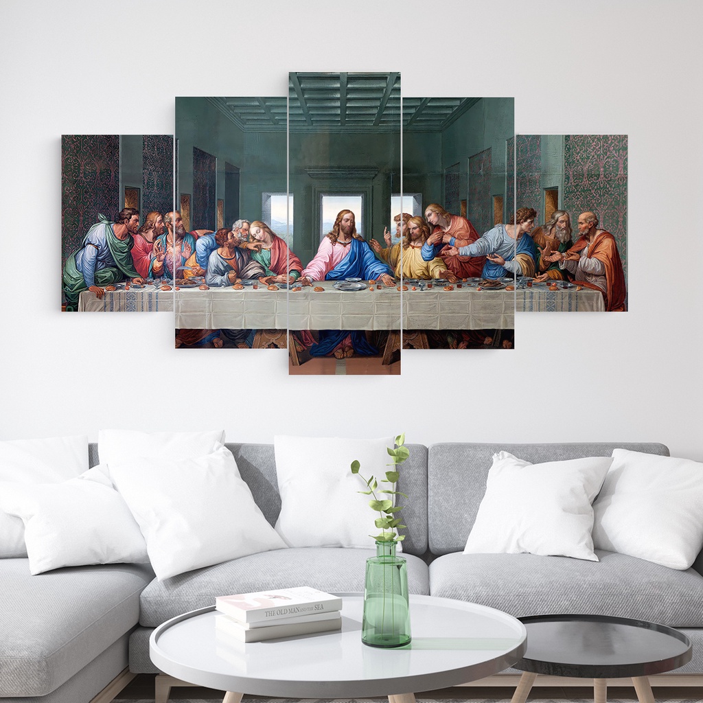 Quadro Decorativo Santa Ceia Religioso Jesus Cristo Shopee Brasil