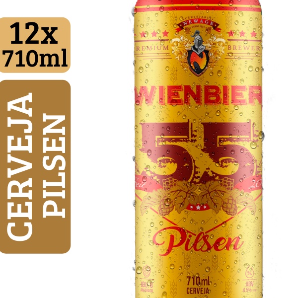 Cerveja Wienbier 55 Pilsen 710ml 12un Shopee Brasil