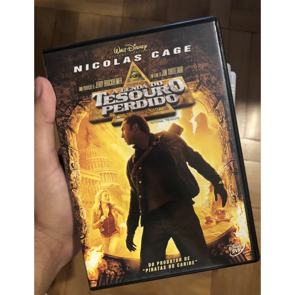 Dvd A Lenda Do Tesouro Perdido Nicolas Cage Disney Shopee Brasil