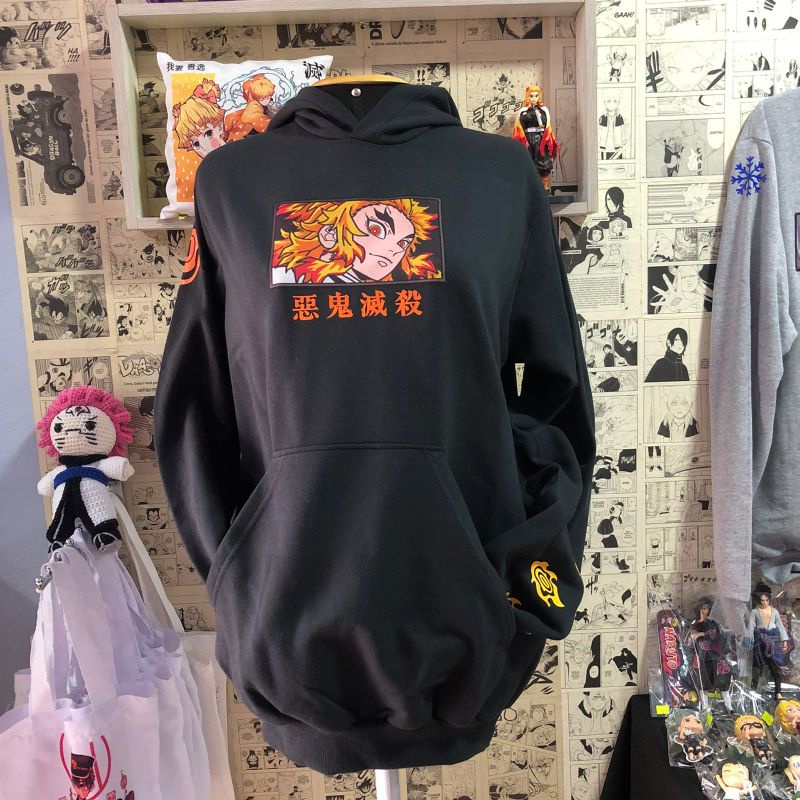 Moletom Kimetsu No Yaiba Demon Slayer Rengoku Shopee Brasil