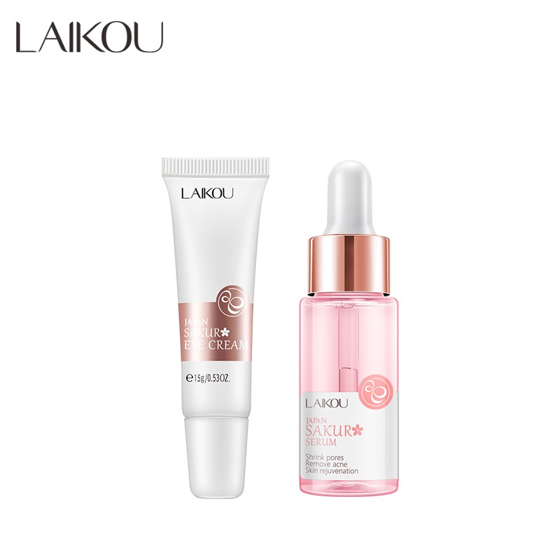 Creme para os olhos LAIKOU Sakura Sérum Facial Anti Idade Redutor de