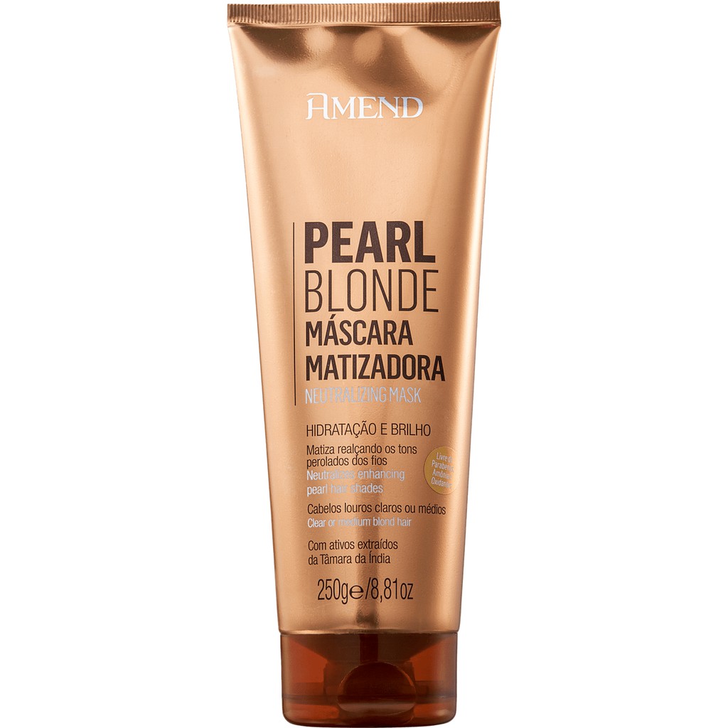 Máscara Matizadora Pearl Blonde Amend Original 250g Shopee Brasil