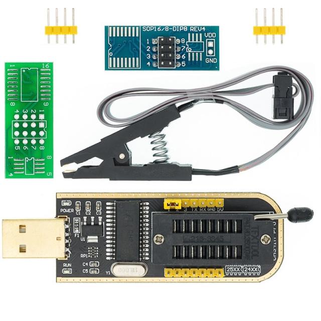 Kit Gravador Programador Eprom Ch A Pin A Soic Usb Bios