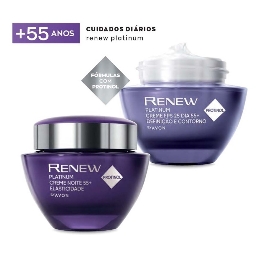 Renew Platinum Anti Idade C Protinol G Avon Original Lacrado