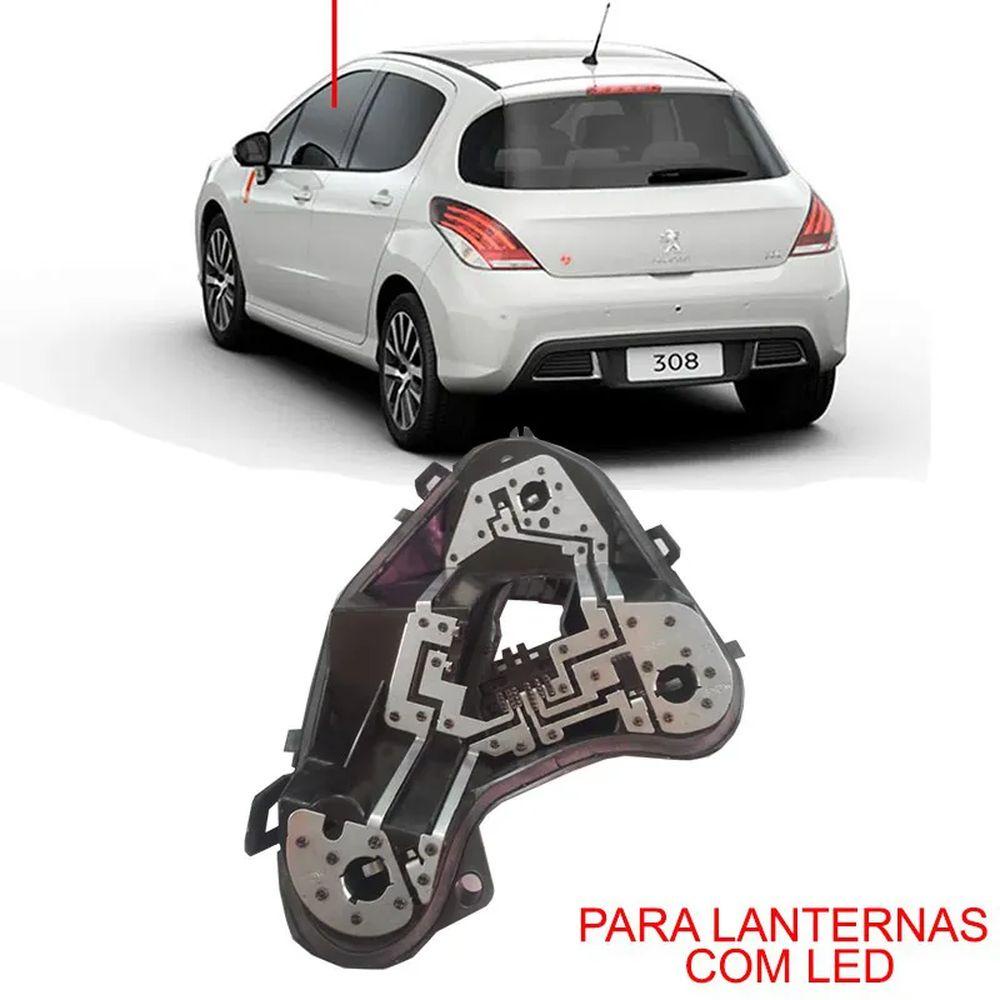 Circuito De Lanterna C Led Soquete Traseira Peugeot