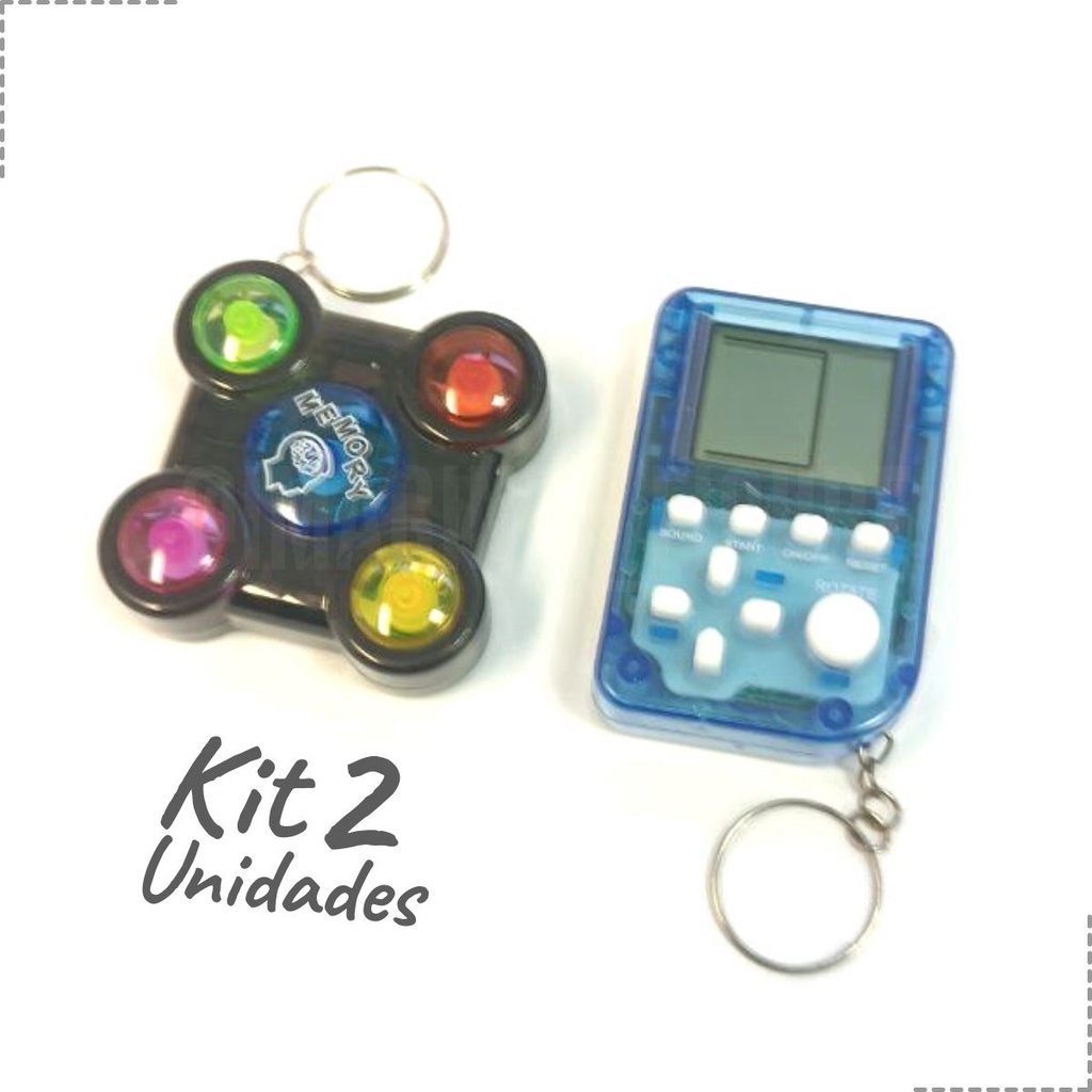 KIT2 Chaveiros Mini Game Retro Game Boy Jogos Divertidos Shopee Brasil