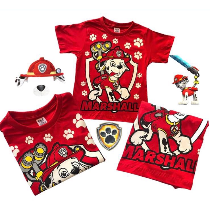 Camiseta Patrulha Canina Personagem Marshall Shopee Brasil