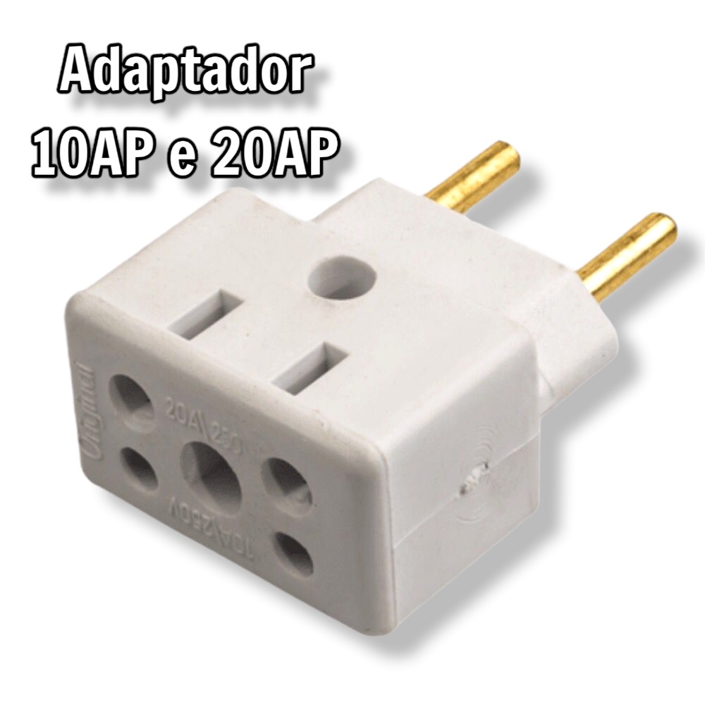 Adaptador de Tomada Benjamin Bob Esponja Multiuso Plug Elétrico 10A 20A