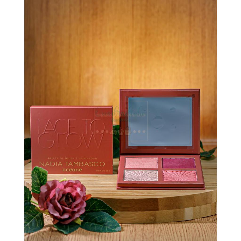 Paleta De Blush E Iluminador N Dia Tambasco Face To Glow Oceane