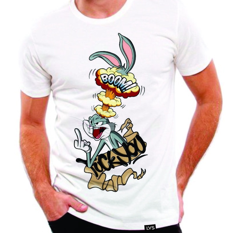 Camisa Masculina Camiseta Feminina Looney Tunes Pernalonga Coelho