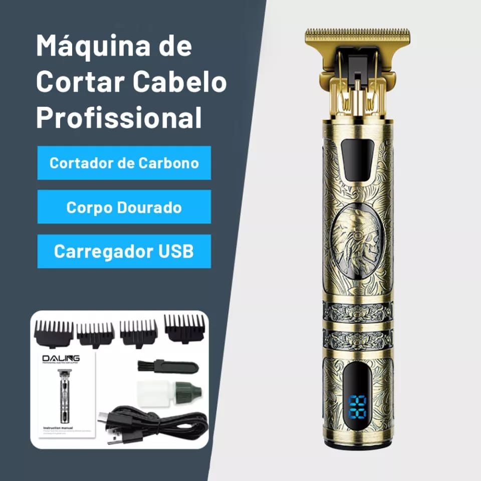 T Usb M Quina De Corte Cabelo El Trico Recarreg Vel Nova M Quina De