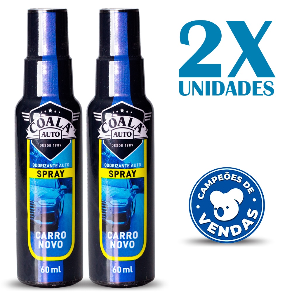 Aromatizador Para Carro Spray Coala Aroma Carro Novo 60 Ml Shopee