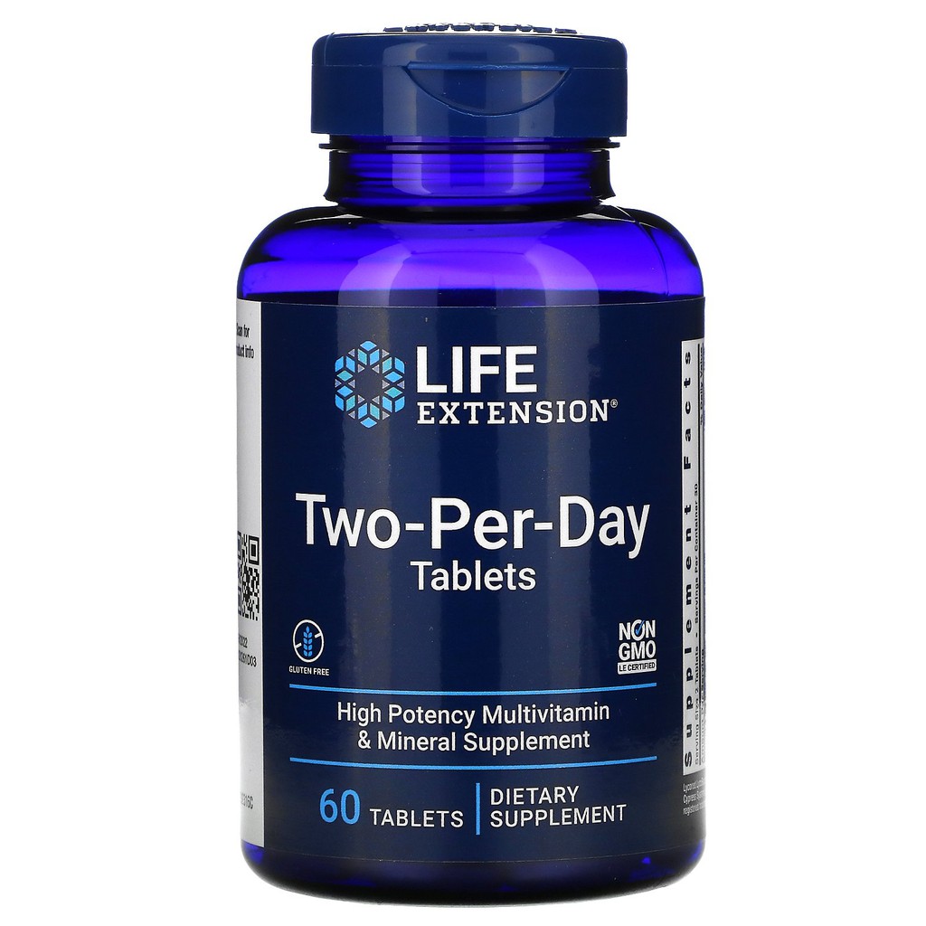 Multivitam Nico Two Per Day Life Extension Tablets Shopee Brasil