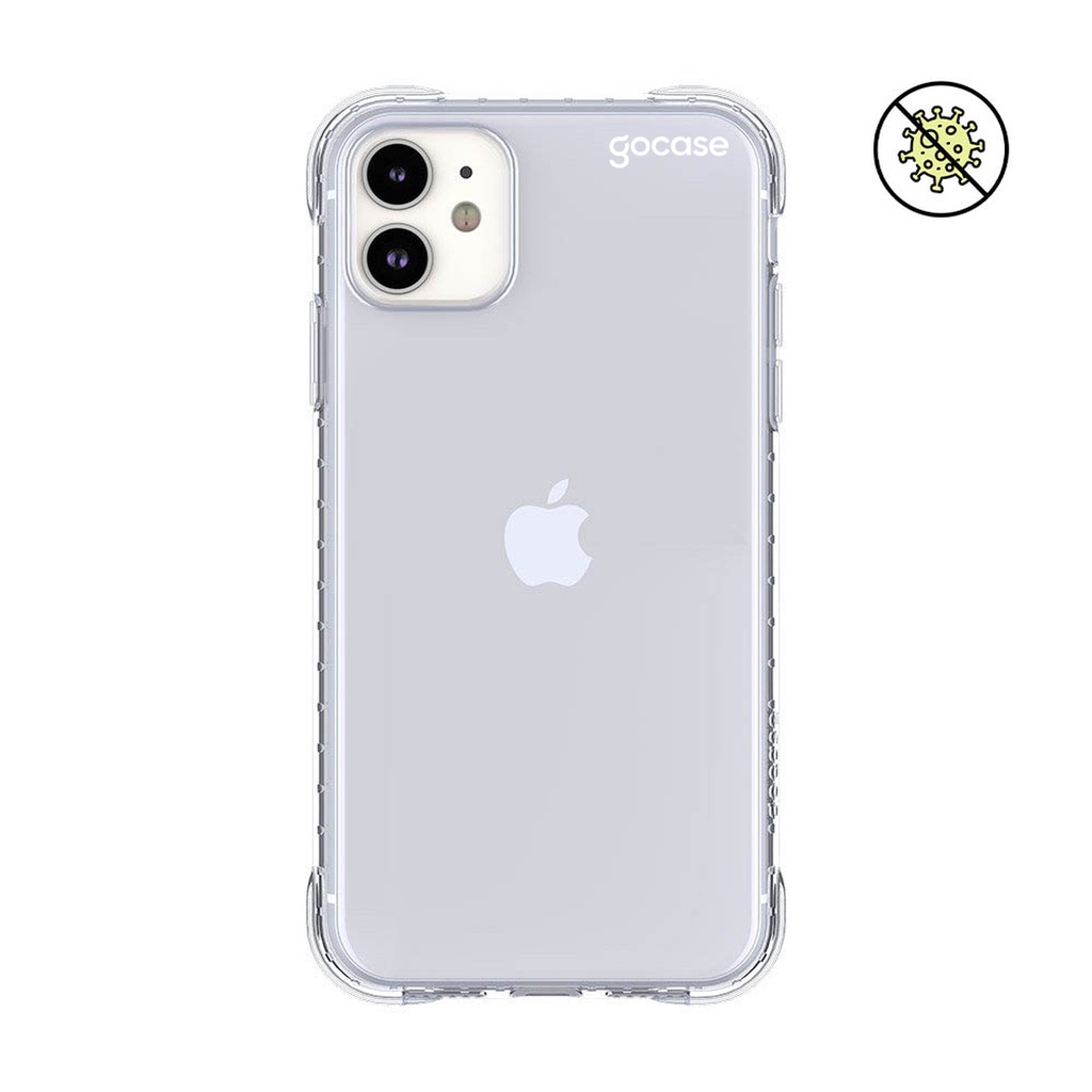 Capa Capinha Gocase Anti Impacto Slim Antiviral Para Iphone Clear