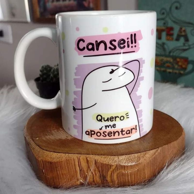 Caneca Flork Cansei Quero Me Aposentar Shopee Brasil