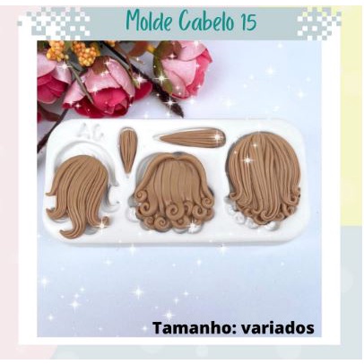 Molde Cabelo 15 Arte Da Cris Cabelos Cabelinho Cabelinhos Shopee Brasil