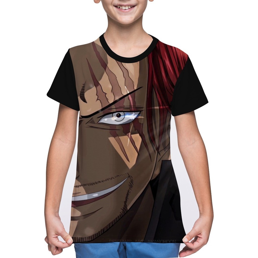 Camiseta Camisa Infantil Shanks O Ruivo One Piece Shopee Brasil