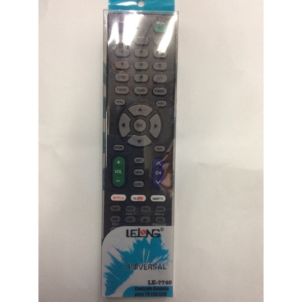 CONTROLE UNIVERSAL LE 7740 PARA TV LED LCD Shopee Brasil