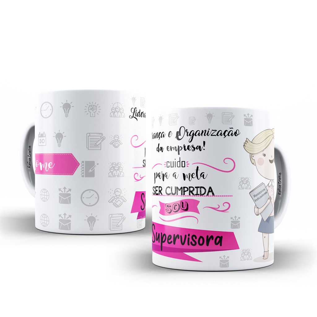 Caneca Personalizada Supervisora Shopee Brasil