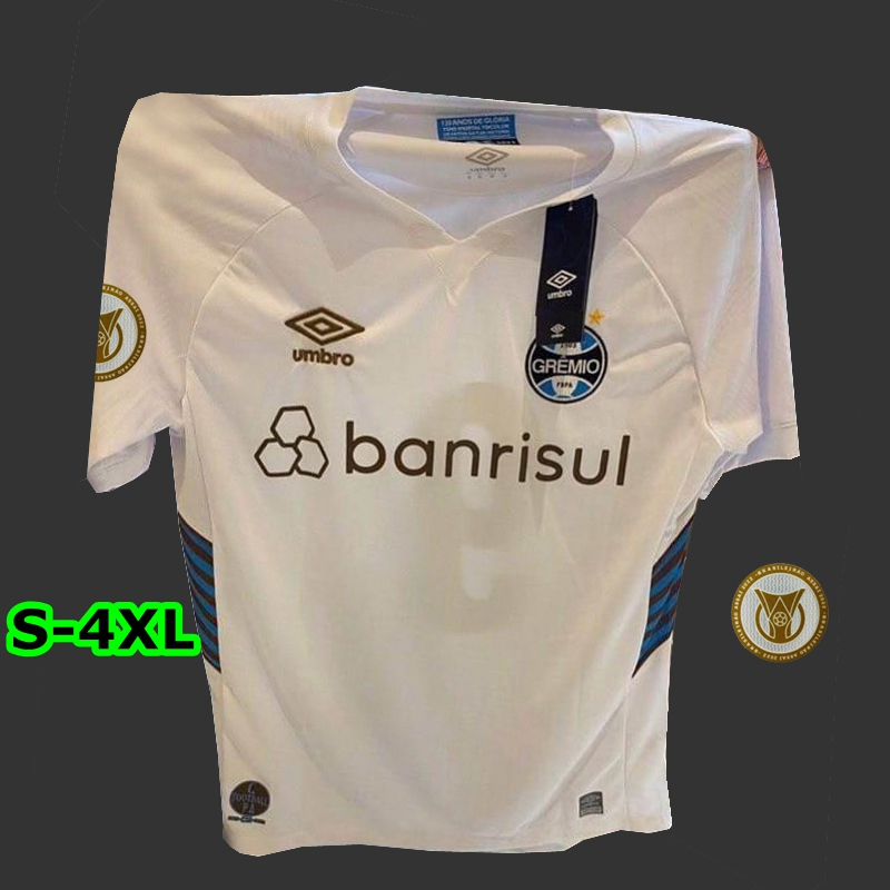 Fans Version Gremio Away Camisetas Brancas De Futebol