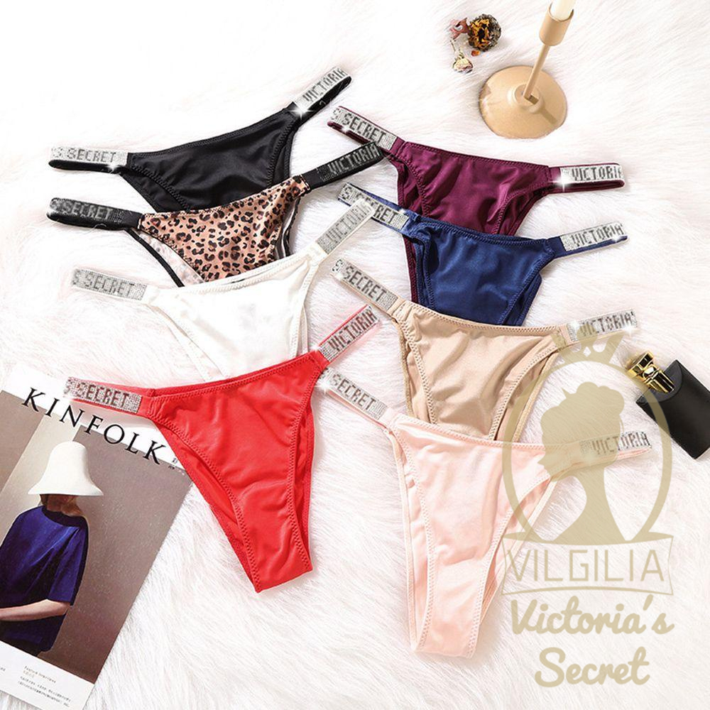 Victoria S Secret Carta Sexy Imprimir Calcinha Fio Dental Lingerie