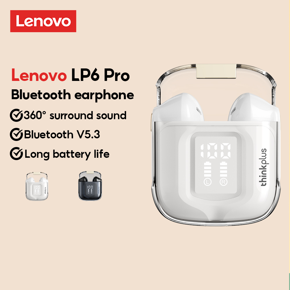 Fone De Ouvido Bluetooth Lenovo Lp Pro Tws Sem Fio Anel De