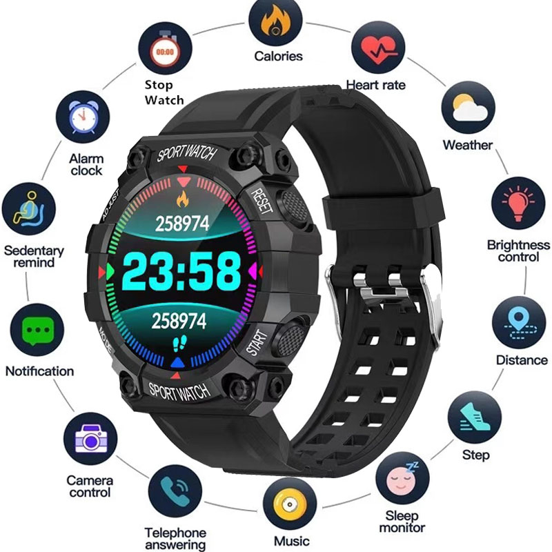 FD68S Novo Relógios Inteligentes Homens Mulheres Bluetooth Smartwatch