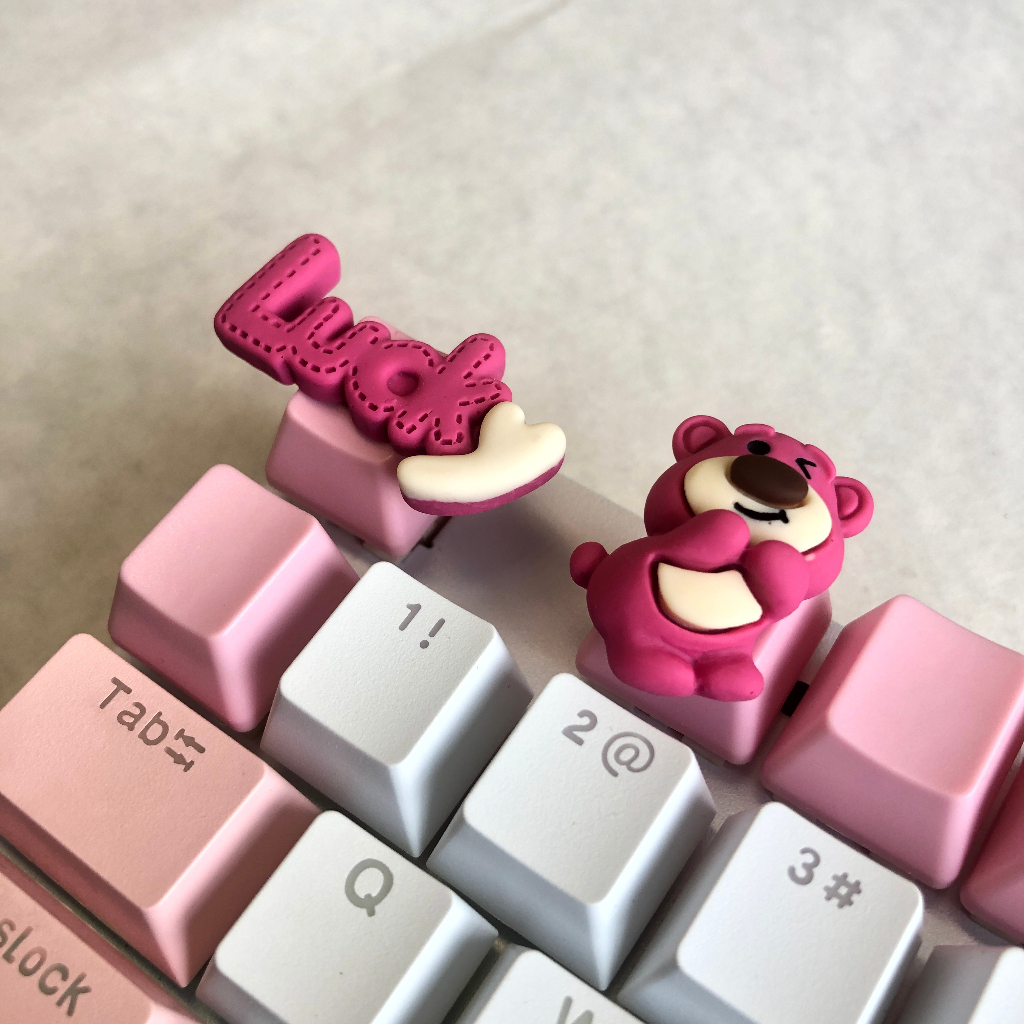 Teclado Mecânico De Substituição De Eixo Cruzado Keycap Cartoon