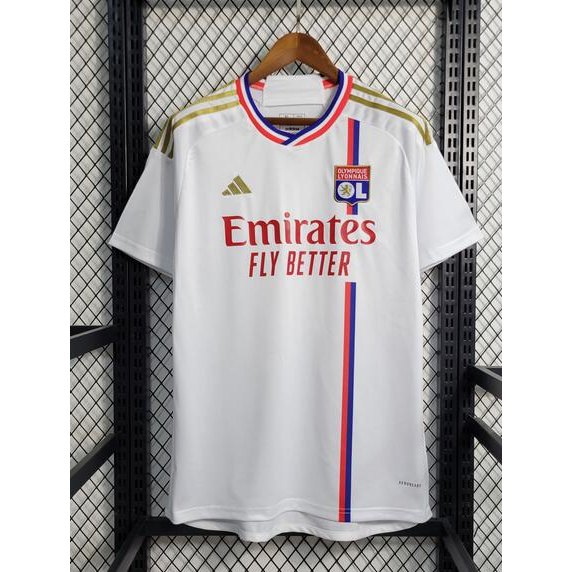 23 24 Olympique Lyonnais Camisa Club Homem Futebol Camisa 2023 2024