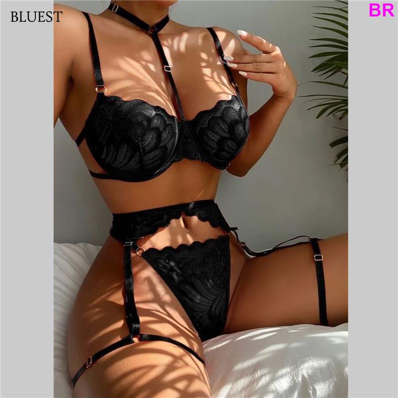 Lingerie Sexy Vermelha Transparente Feminina Erótica Roupa Íntima